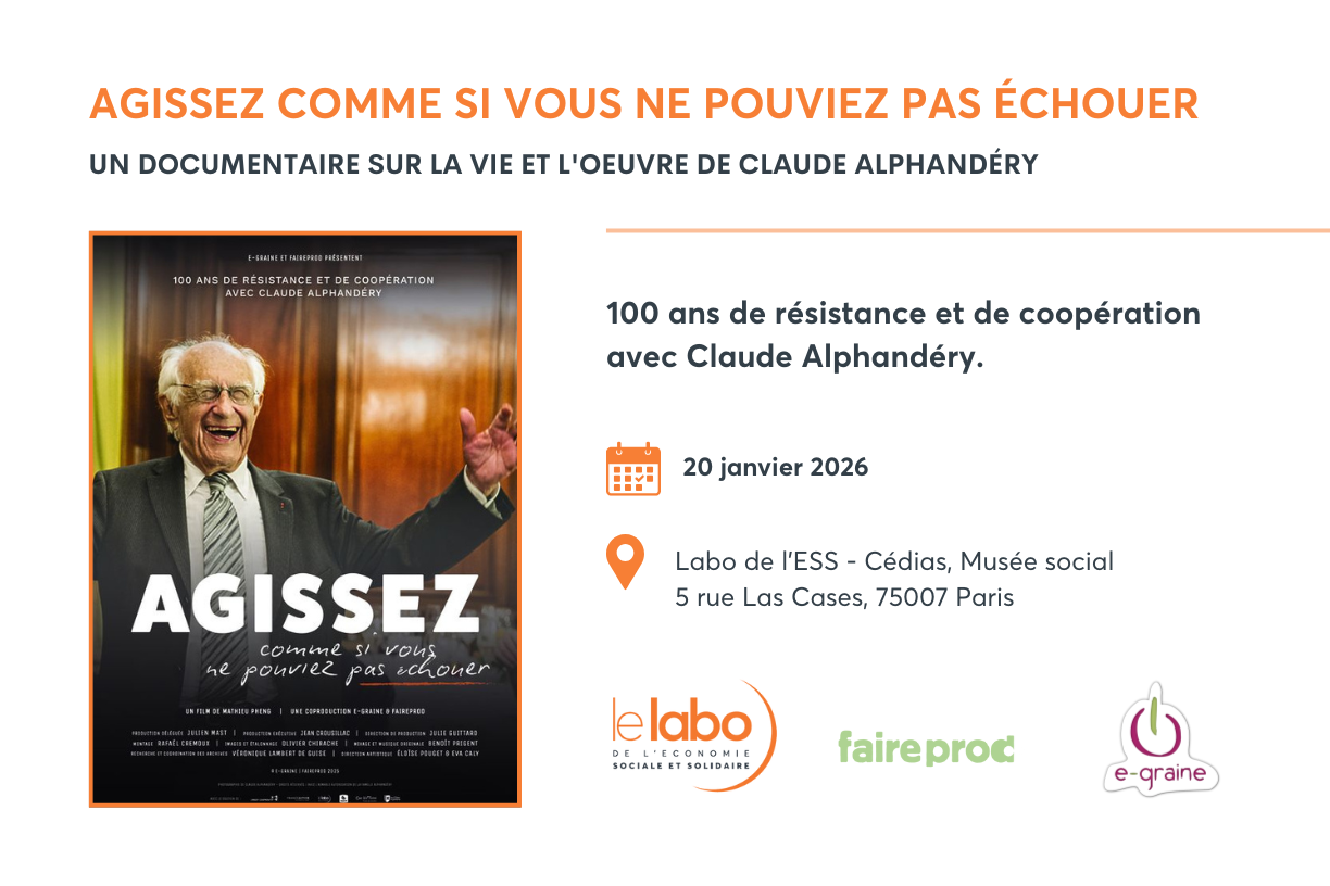 "Agissez comme si vous ne pouviez pas échouer" : diffusion au Labo de l'ESS !