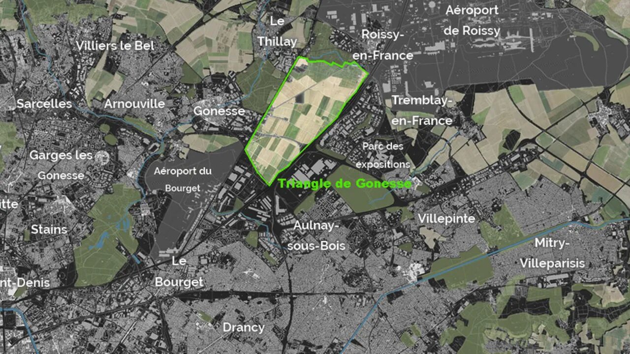 Carte Triangle de Gonesse