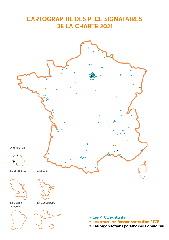 La carte des PTCE