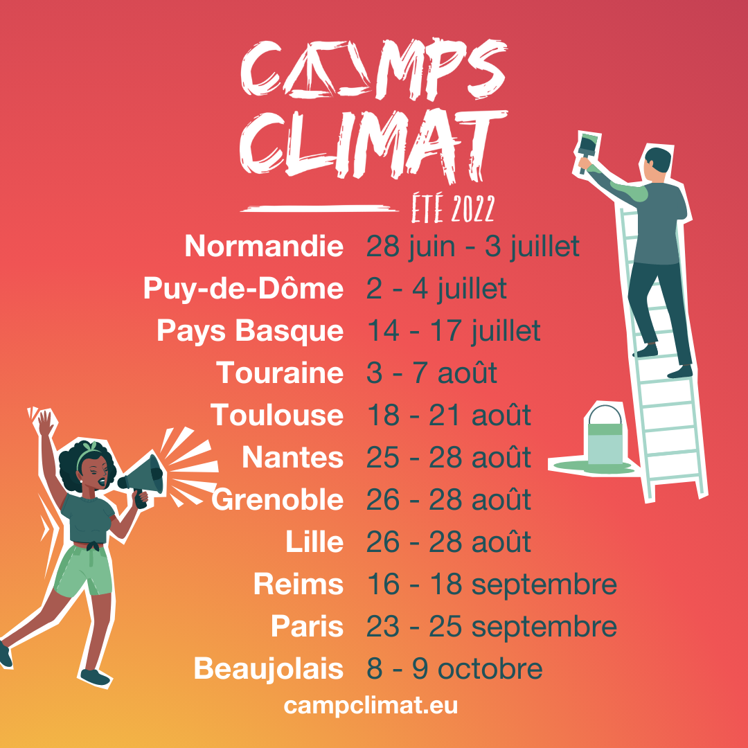 Dates camps climat