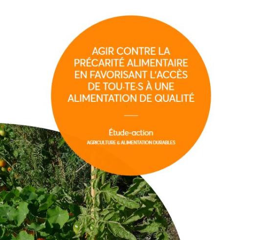 couverture étude Précarité alimentaire