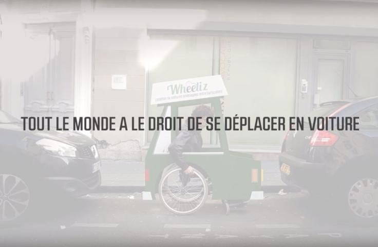 Visuel Wheeliz "Tout le monde a le droit de se déplacer en voiture"