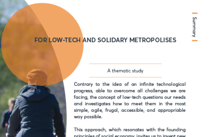 For low-tech and solidarity metropolises