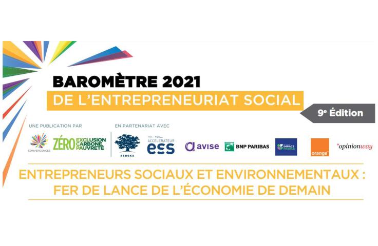 Découvrez le Baromètre 2021 de l'entrepreneuriat social !