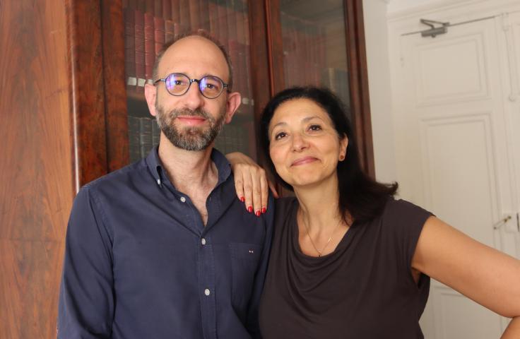 Fatima Bellaredj et Bastien Sibille