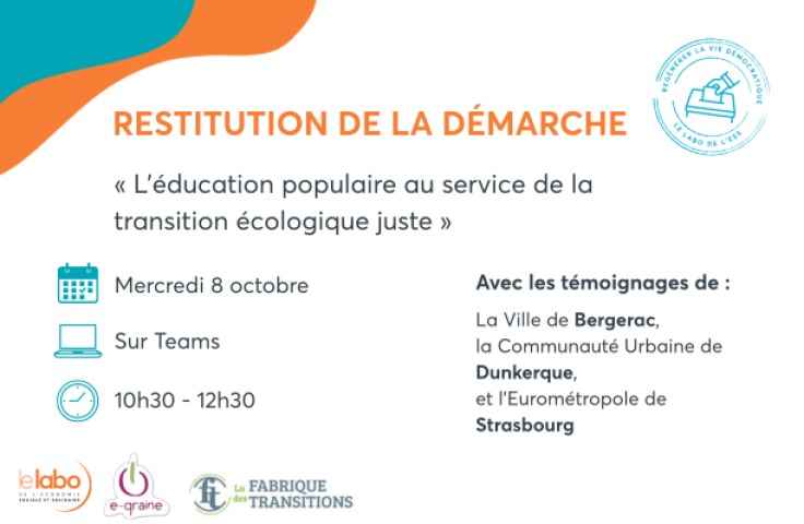 Visuel de restitution éduc pop