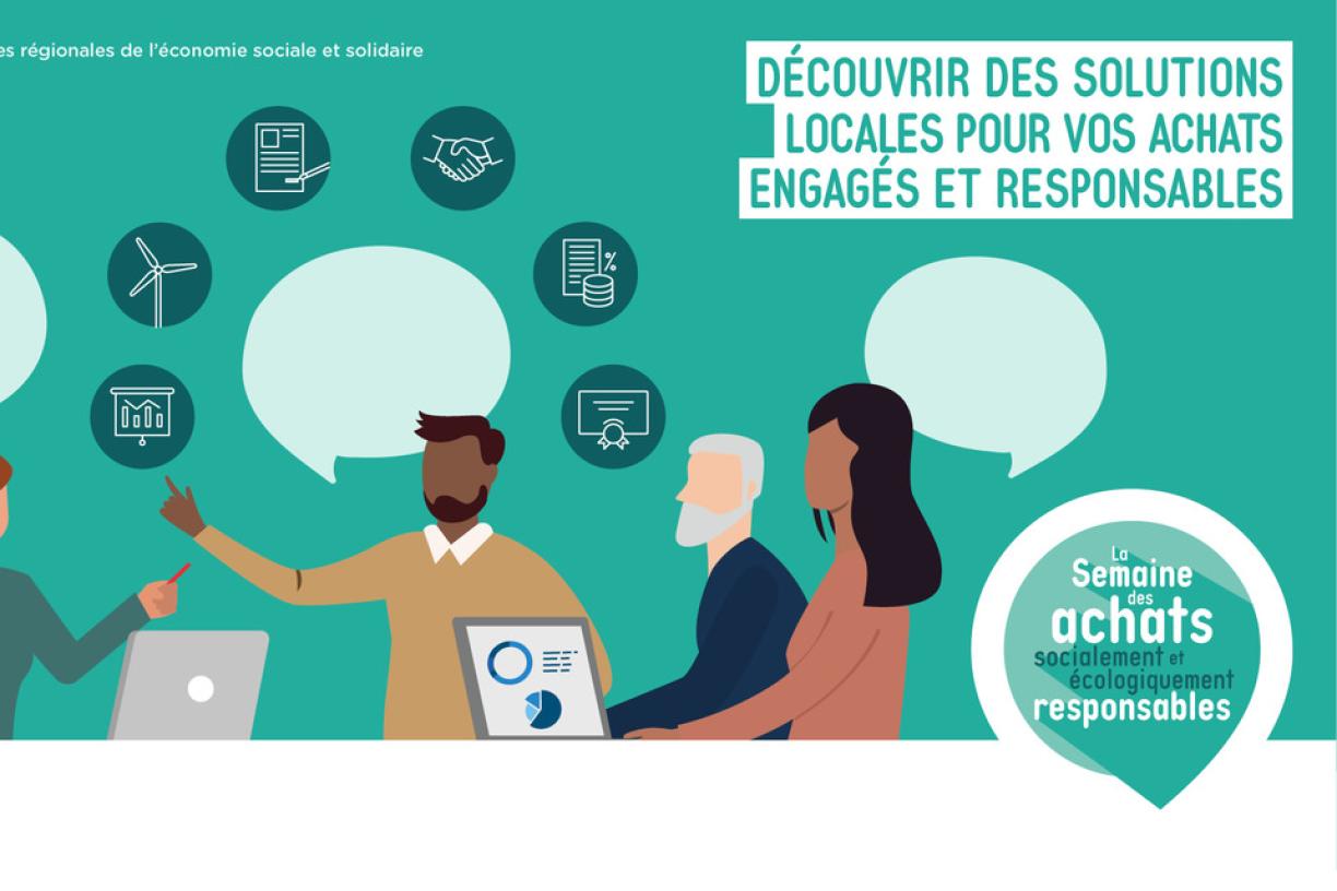 Semaine des achats socialement et écologiquement responsables Affiche ASER