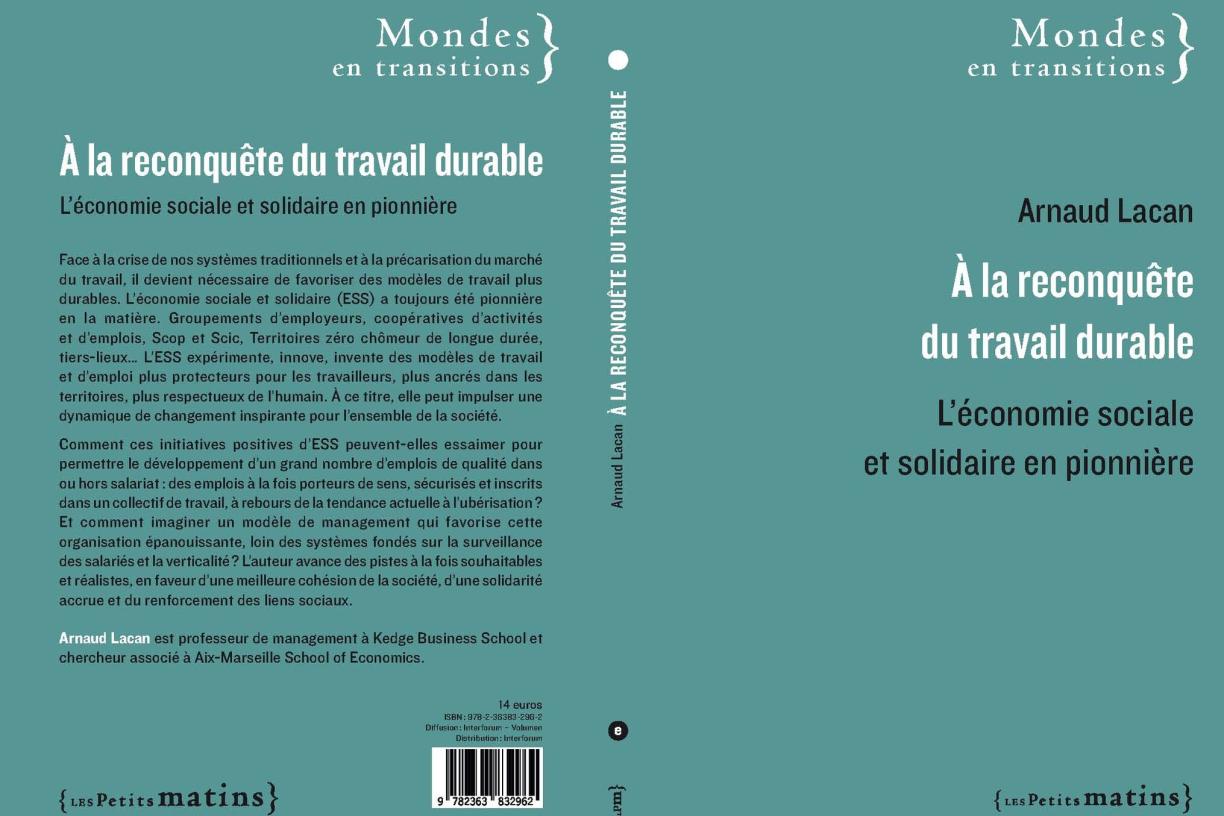 livre de Arnaud Lacan « À la reconquête du travail durable »