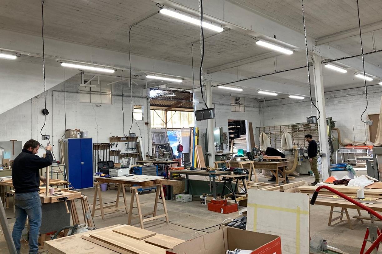 Atelier de construction en bois