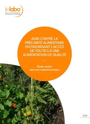 Couverture étude précarité alimentaire