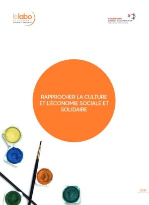 Couverture de l'étude Rapprocher culture et ESS