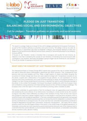 L'étude "Balancing social and environmental objectives"