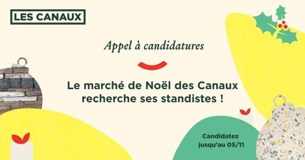 Le marché de Noël des Canaux Appel à candidatures
