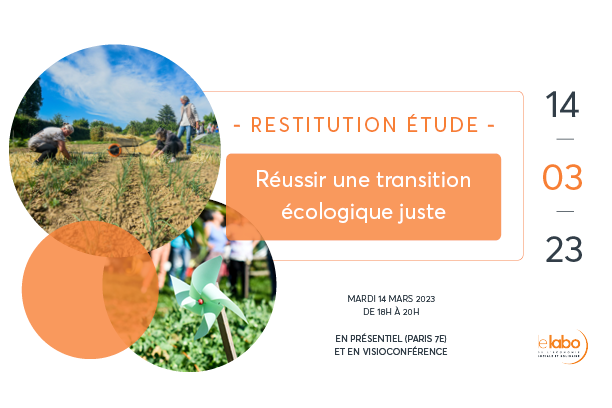 Restitution étude réussir une transition écologique juste