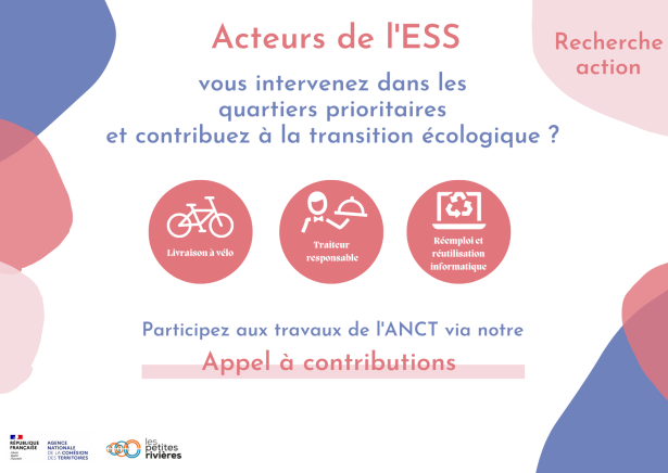 Appel à contributions - Transition écologique dans les territoires : la contribution des entreprises de l'ESS dans les quartiers prioritaires